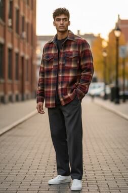 Vintage Pendleton Outdoors Man Wool Thinsulate Plaid Board Shirt Jacket Men's S